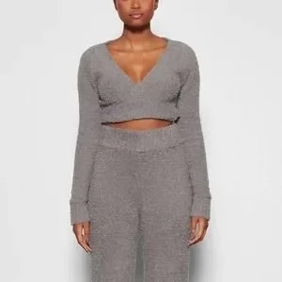 SKIMS Sweaters - SKIMS Cozy Knit Wrap Sweater